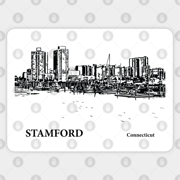 Stamford Connecticut Sticker by Lakeric